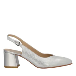 Slingback Donna Argento Alte 6 cm