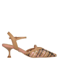 Slingback Donna Beige e Rosa