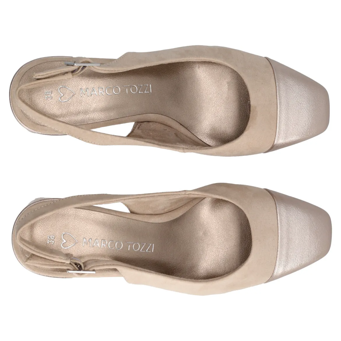 Slingback Donna Beige Oro