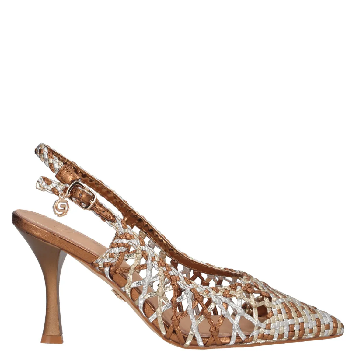 Slingback Donna Bronzo, Argento e Oro