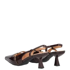 Slingback Donna Marrone in Vernice
