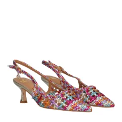 Slingback Donna Multicolor Metallizzato