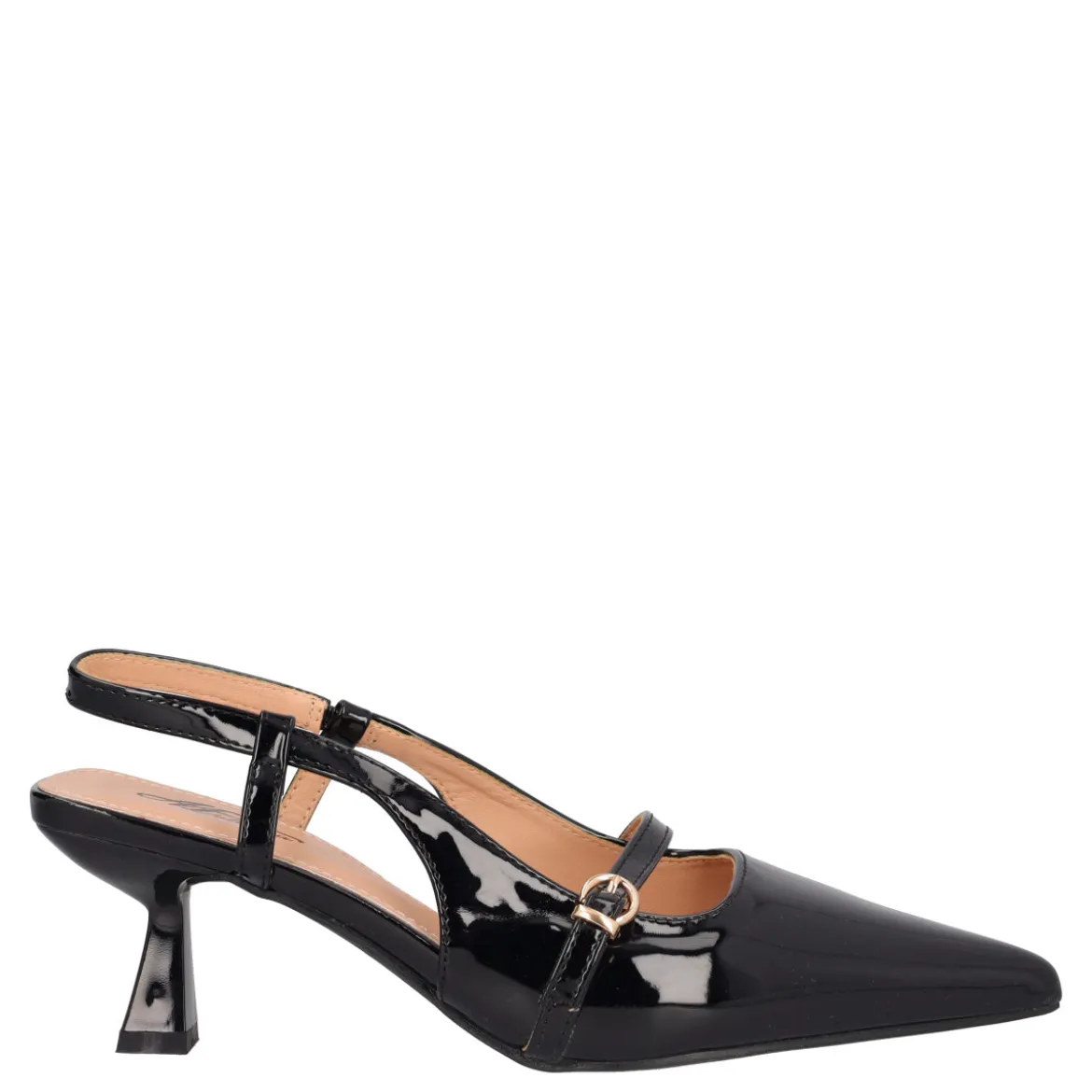 Slingback Donna Nere in Vernice