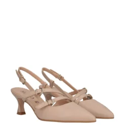 Slingback Donna Nude Tacco 5 cm