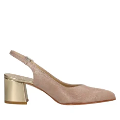 Slingback Donna Platino alte 6 cm