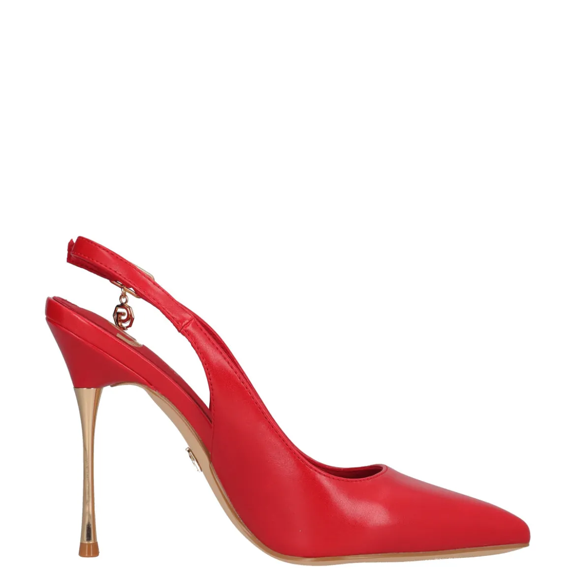 Slingback Donna Rosse e Oro Tacco 11cm