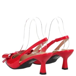 Slingback Donna Rosso Vernice
