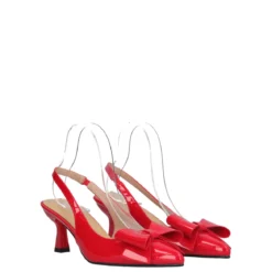 Slingback Donna Rosso Vernice
