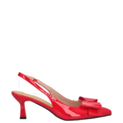 Slingback Donna Rosso Vernice