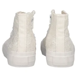 Sneakers Alta Bambina Bianca