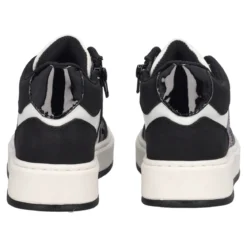 Sneakers Alte Bambina Bianche e Nere