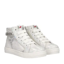 Sneakers Alte Bambina Bianche