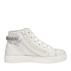 Sneakers Alte Bambina Bianche