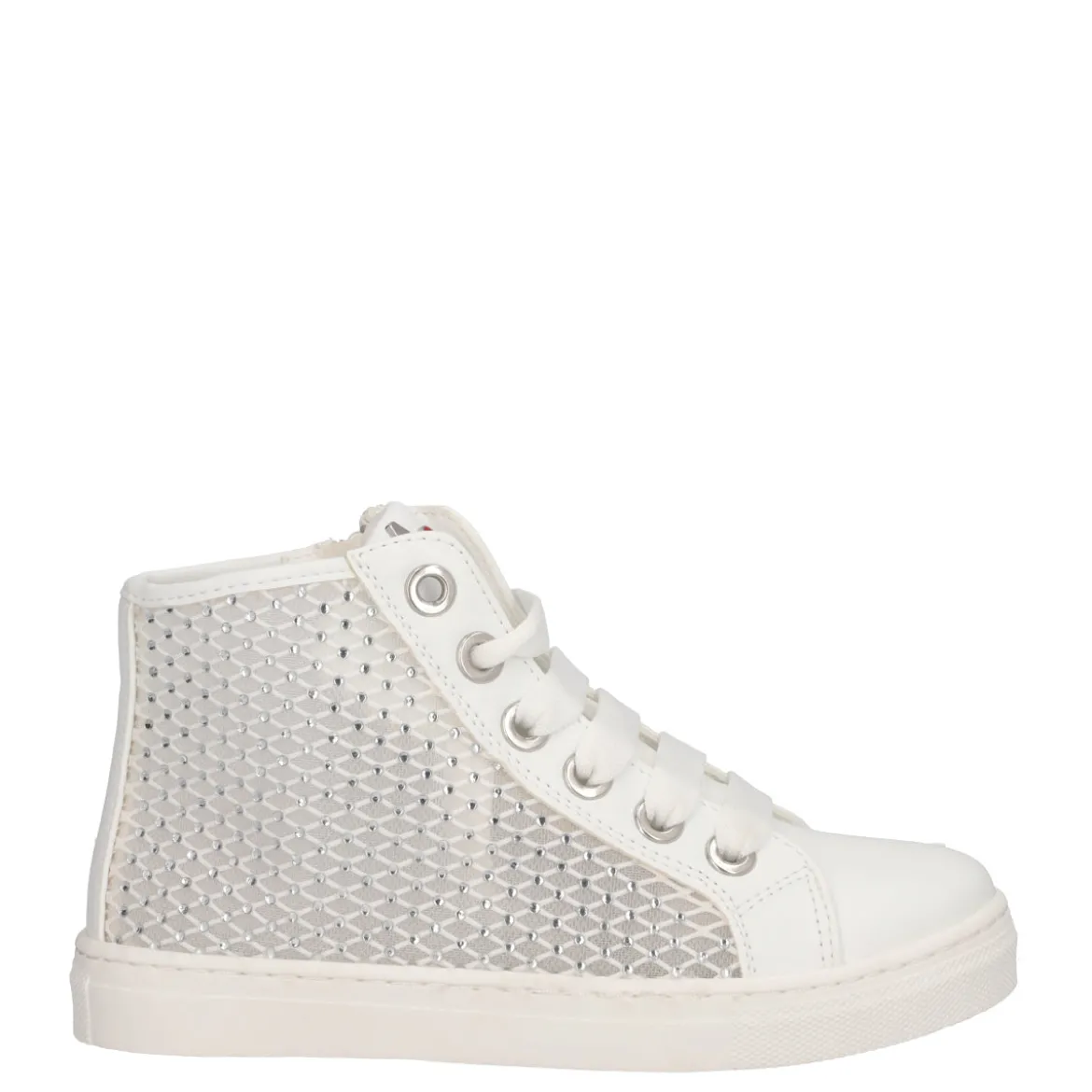Sneakers Alte Bambina Bianche