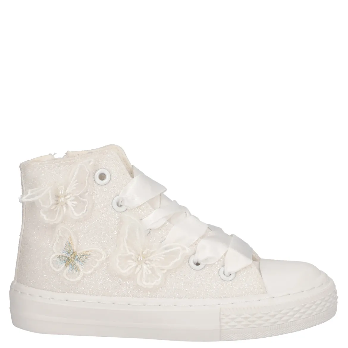 Sneakers Alte Bambina Bianche