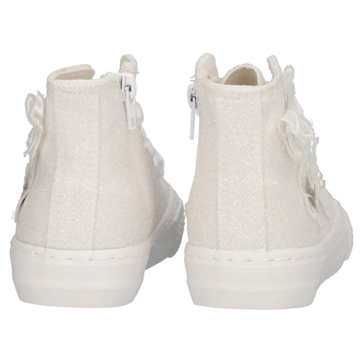 Sneakers Alte Bambina Bianche