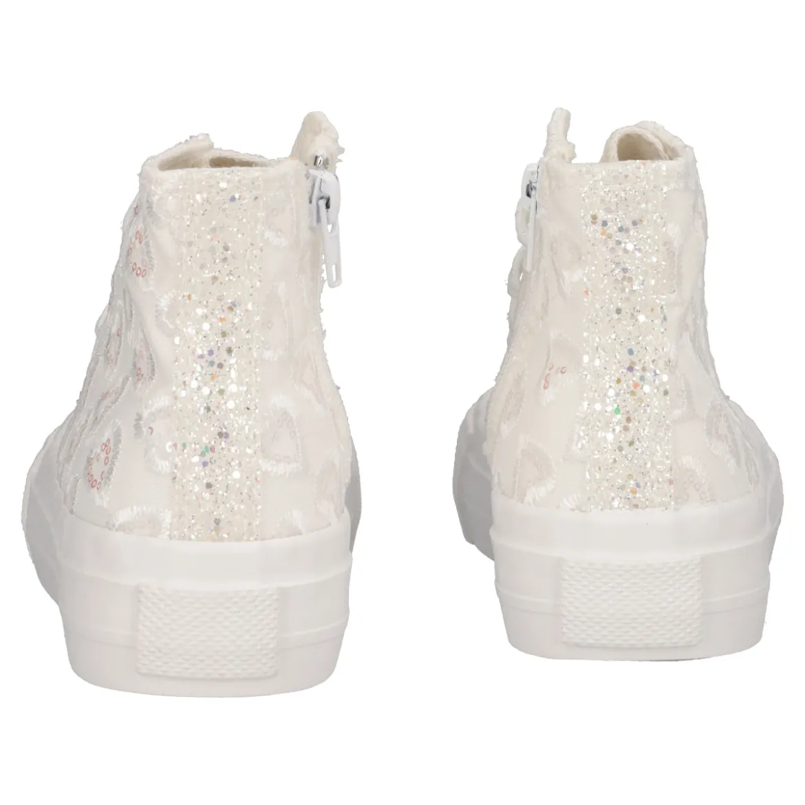 Sneakers Alte Bambina Bianche