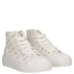 Sneakers Alte Bambina Bianche