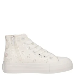 Sneakers Alte Bambina Bianche