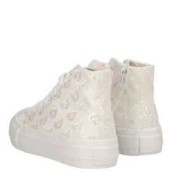 Sneakers Alte Bambina Bianche