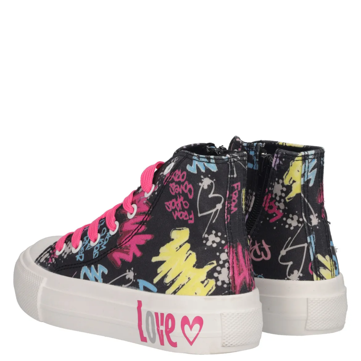 Sneakers Alte Bambina Nere
