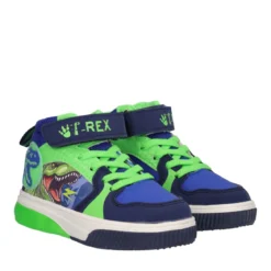 Sneakers Alte Bambino Blu e Verdi con Luci