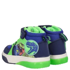 Sneakers Alte Bambino Blu e Verdi con Luci