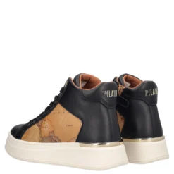 Sneakers Alte Donna Nere e Beige