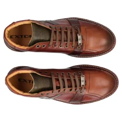 Sneakers Alte Uomo Crust Legno in Pelle
