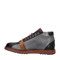Sneakers Alte Uomo Nere in Pelle