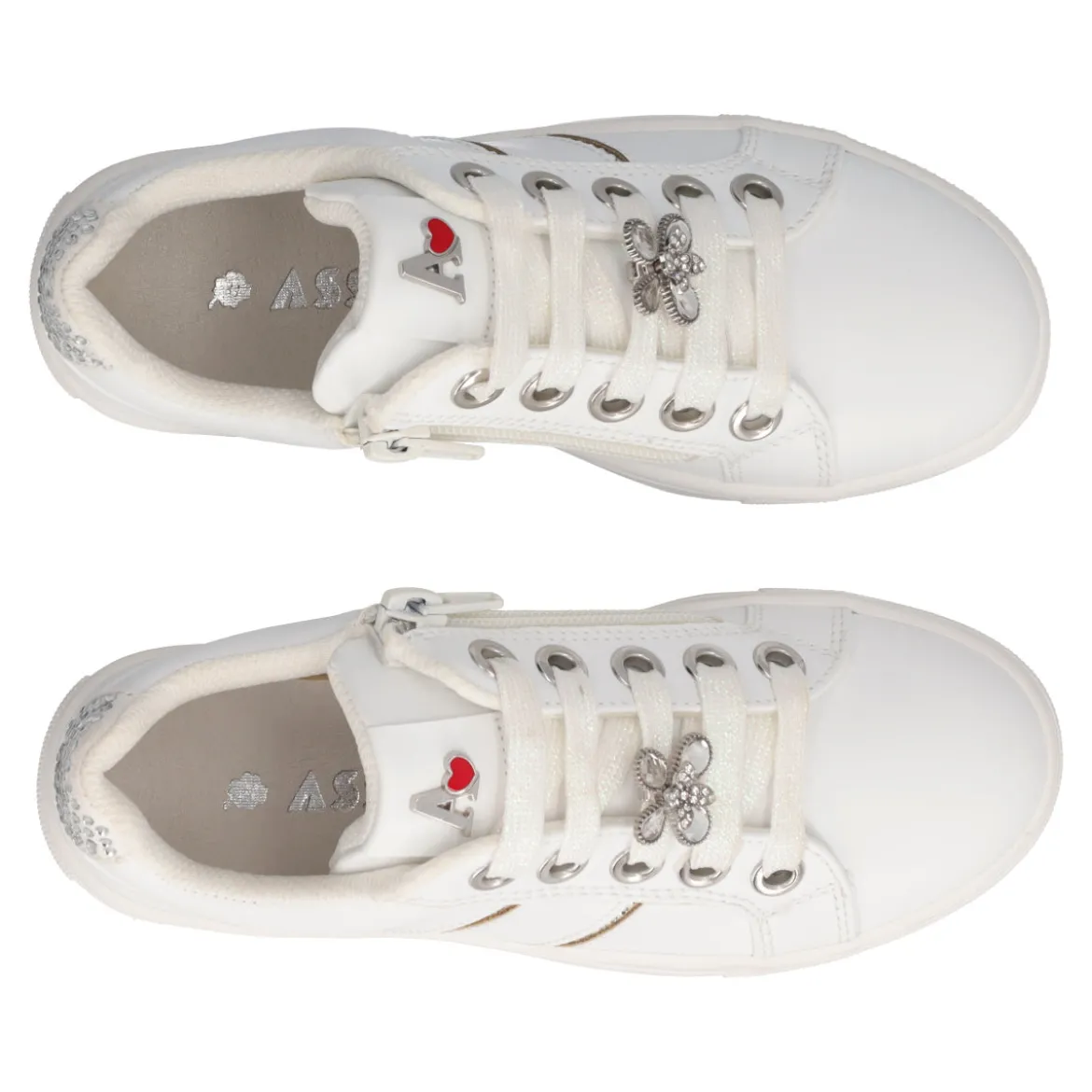 Sneakers Bambina Bianche