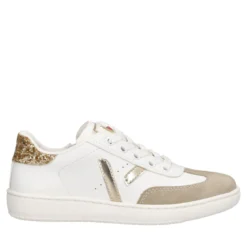 Sneakers Bambina Bianche e Oro