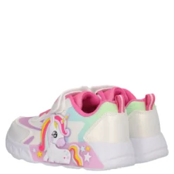 Sneakers Bambina Bianche e Rosa con Luci