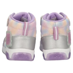 Sneakers Bambina Lilla e Argento con Luci