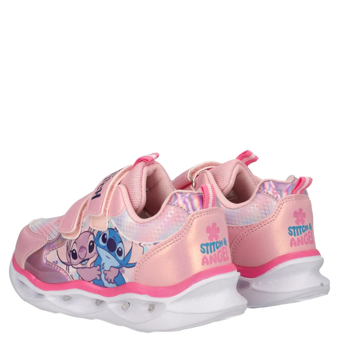 Sneakers Bambina Lillo e Stitch Rosa
