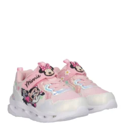 Sneakers Bambina Minnie Rosa e Bianche con Luci