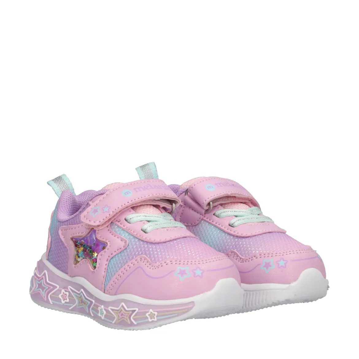 Sneakers Bambina Rosa e Lilla con Luci