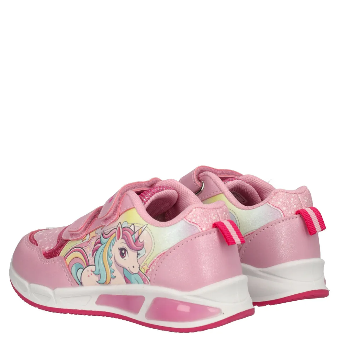 Sneakers Bambina Rosa Unicorn con Luci