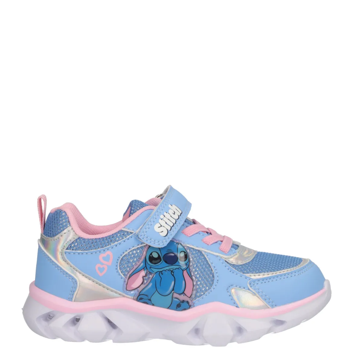 Sneakers Bambina Stitch con Luci Azzurre