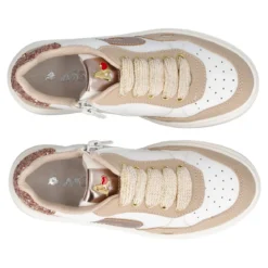 Sneakers Bambina White e Beige