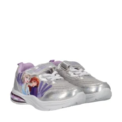 Sneakers Bambine Argento Frozen con Luci