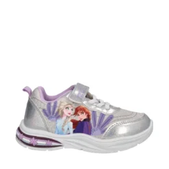 Sneakers Bambine Argento Frozen con Luci