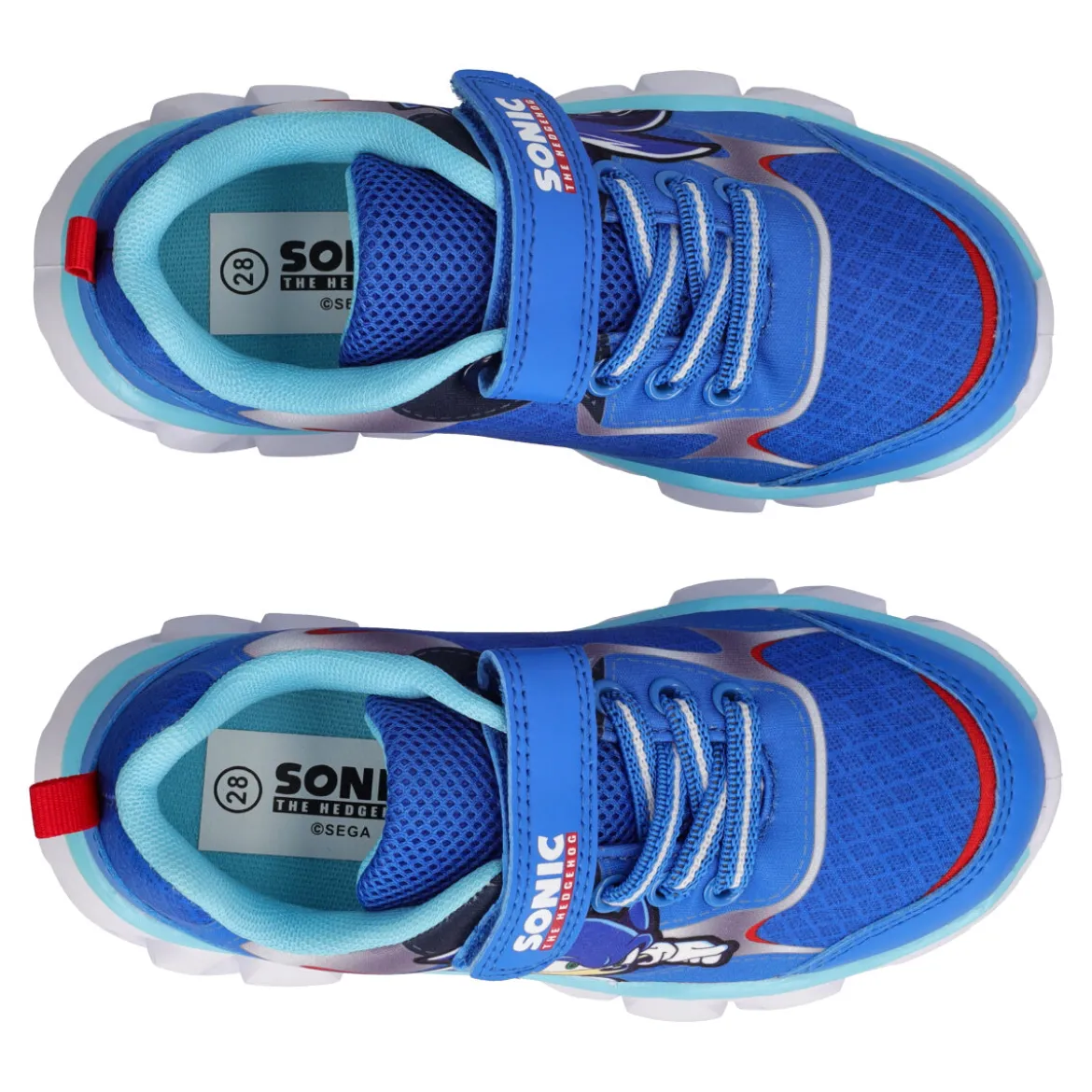 Sneakers Bambini Blu, Sonic con Luci