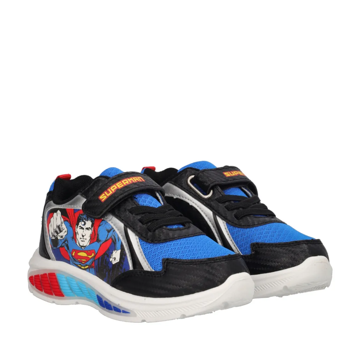 Sneakers Bambino Blu Superman con Luci