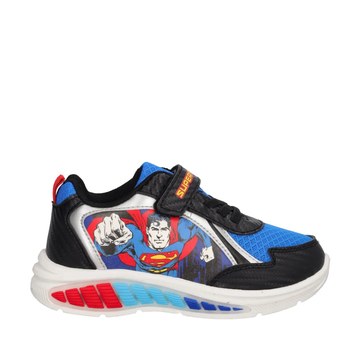 Sneakers Bambino Blu Superman con Luci