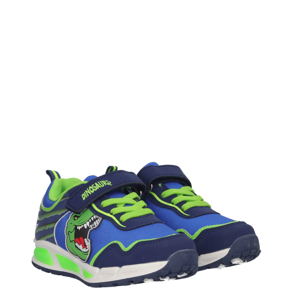 Sneakers Bambino Dinosaur Blu con Luci
