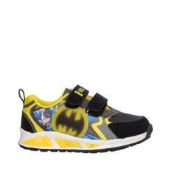 Sneakers Bambino Nere e Gialle Batman con Luci