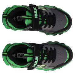 Sneakers Bambino Nere e Verdi con Luci
