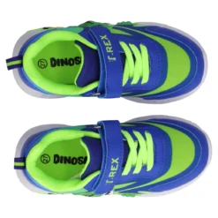 Sneakers Bambino T-Rex Blu e Verdi con Luci
