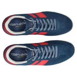 Sneakers blu e rosse uomo